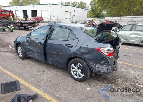 2016 Toyota Corolla Le из США, поврежденный, VIN 5YFBURHE4GP567586